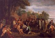 Benjamin West William Penn s Treaty with the Indians china oil painting reproduction